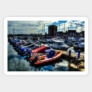 Sunderland Marina Boats #6 Sticker